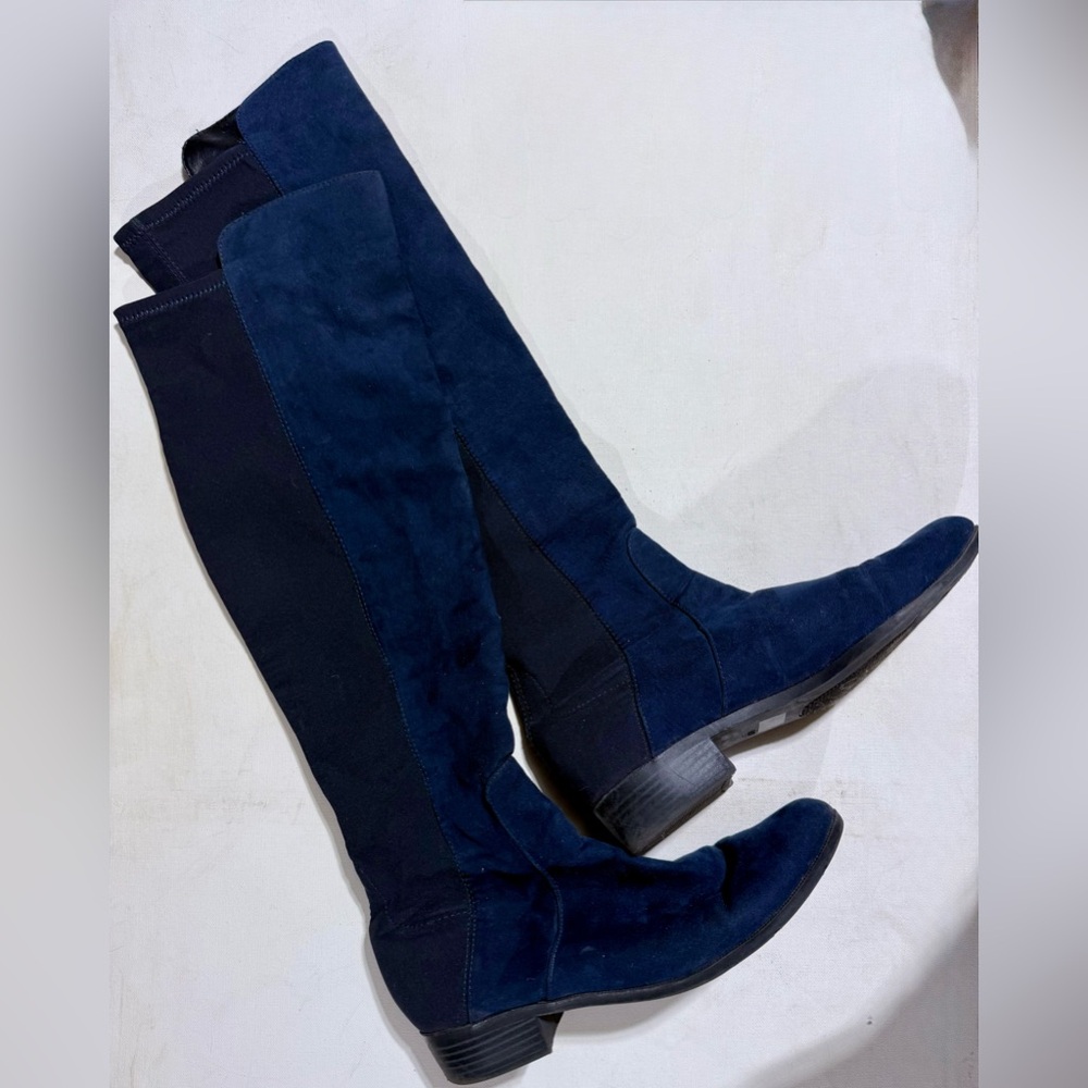 Unisa Navy Over the Knee Boots